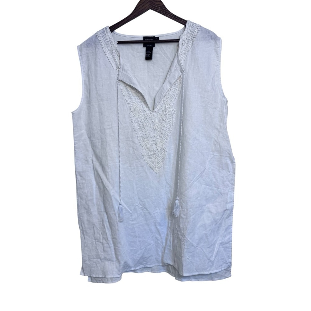 Cliche Couture White Sleeveless Women's Top
